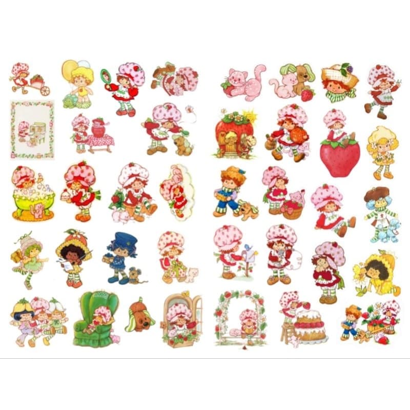 Adesivos Moranguinho Vintage Strawberry Shortcake