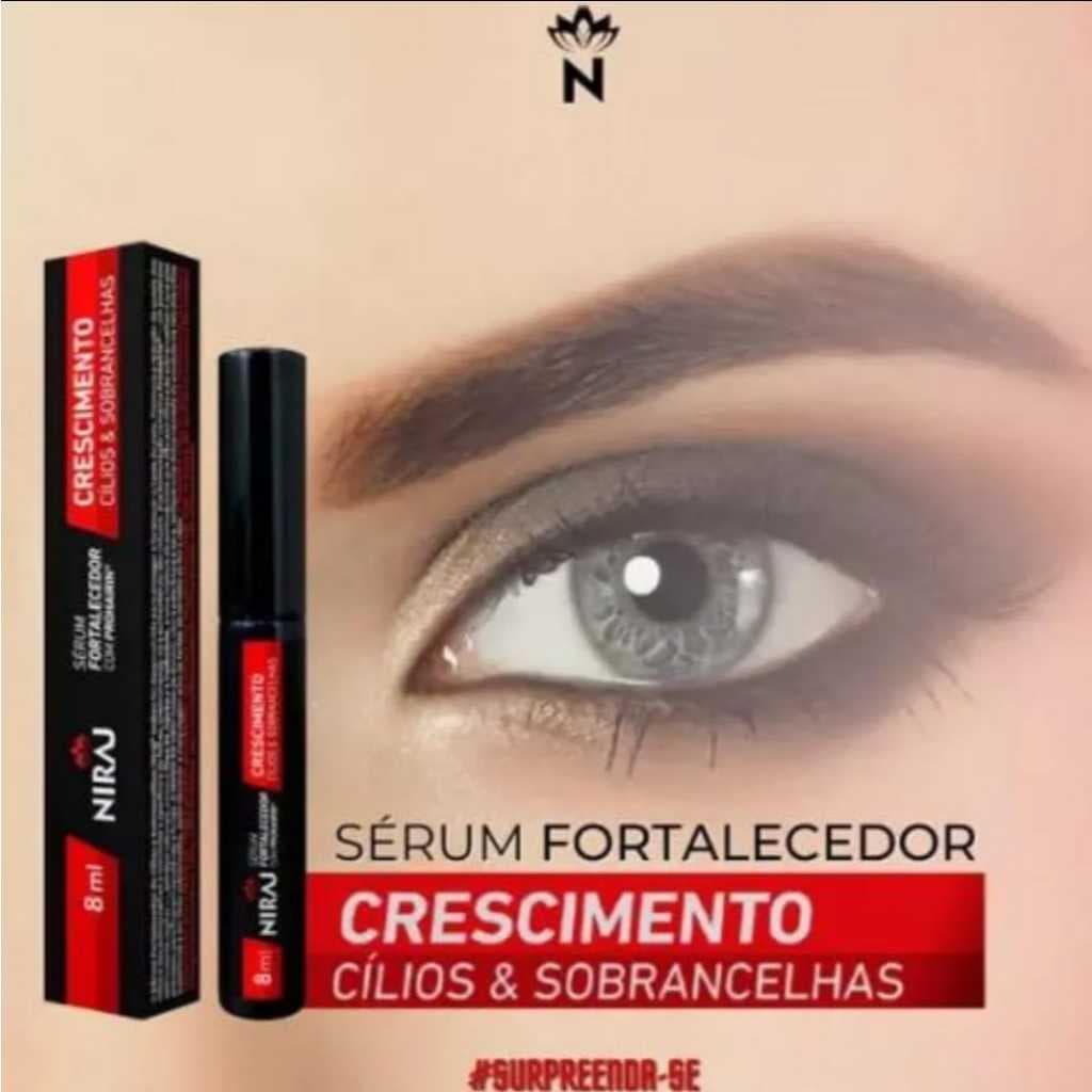 Sérum Cílios e Sobrancelhas | Crescimento ou Alongamento | Melhor q Minoxidil | Prohairin+Óleo Jojoba & Rícino