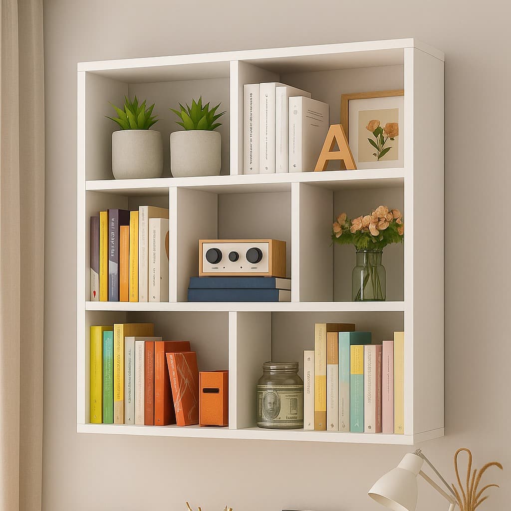 ARMARIO PRATELEIRA NICHO CUBO 60X60CM MODERNO DECORATIVA BRANCO CONJUNTO NICHO PRATELEIRA DECORATIVA MDF SALA QUARTO