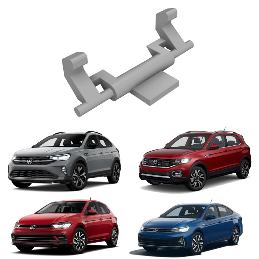Trava Reparo Botão Porta Óculos Volkswagen Nivus Virtus Novo Polo T-Cross 2018 em diante