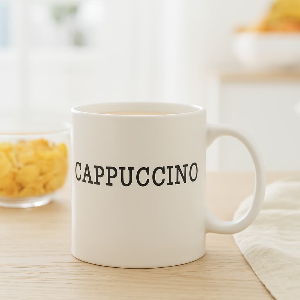 Caneca de Cerâmica Branca Cremona - Haüskraft  320ml