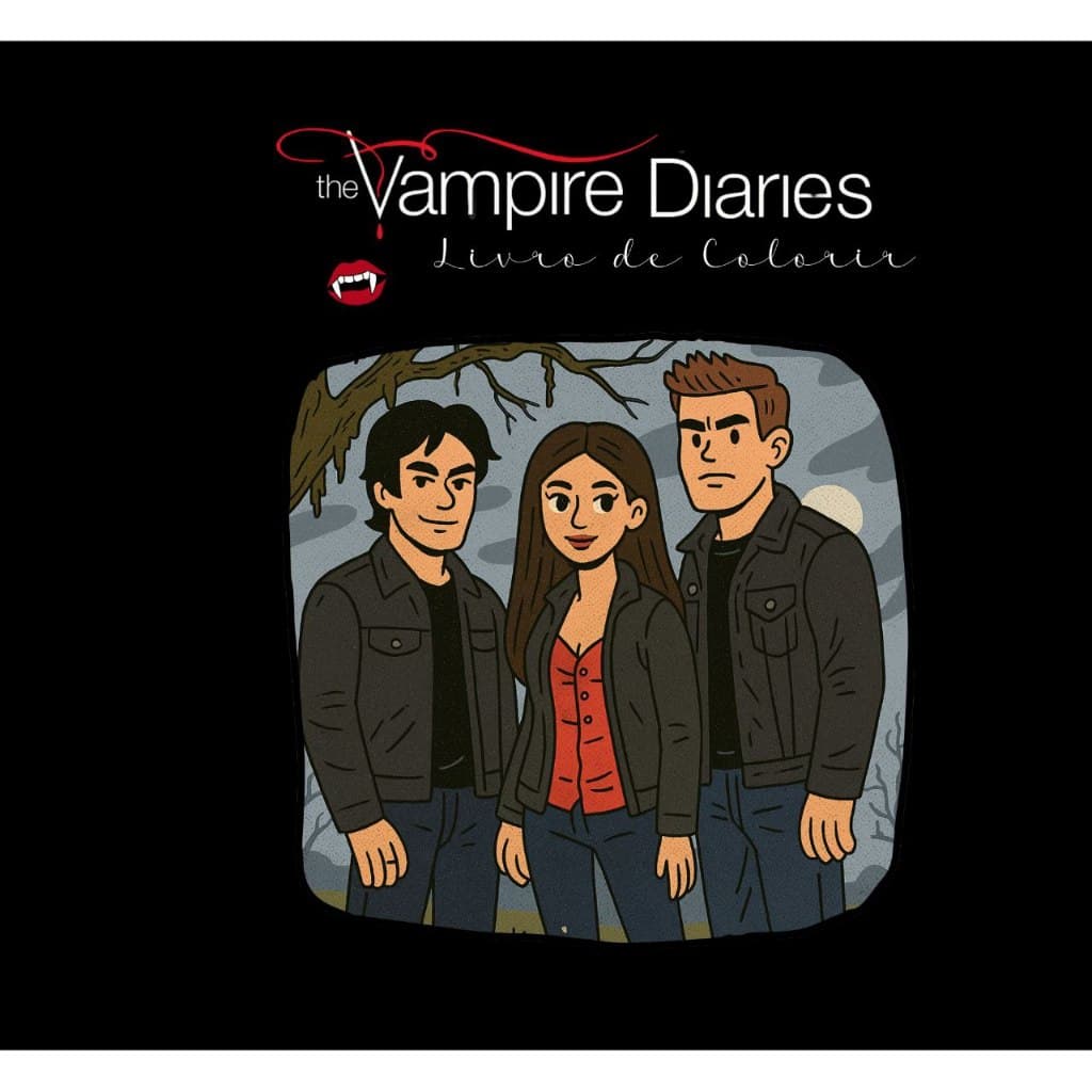 LIVRO COLORIR DIAIO DE UM VAMPIRO