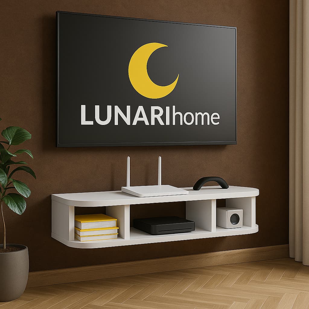 ESTANTE RACK SUPORTE FLUTUANTE MDF 90X25CM MULTIFUNCIONAL PARA TV E DECORACAO SALA QUARTO ESCRITORIO