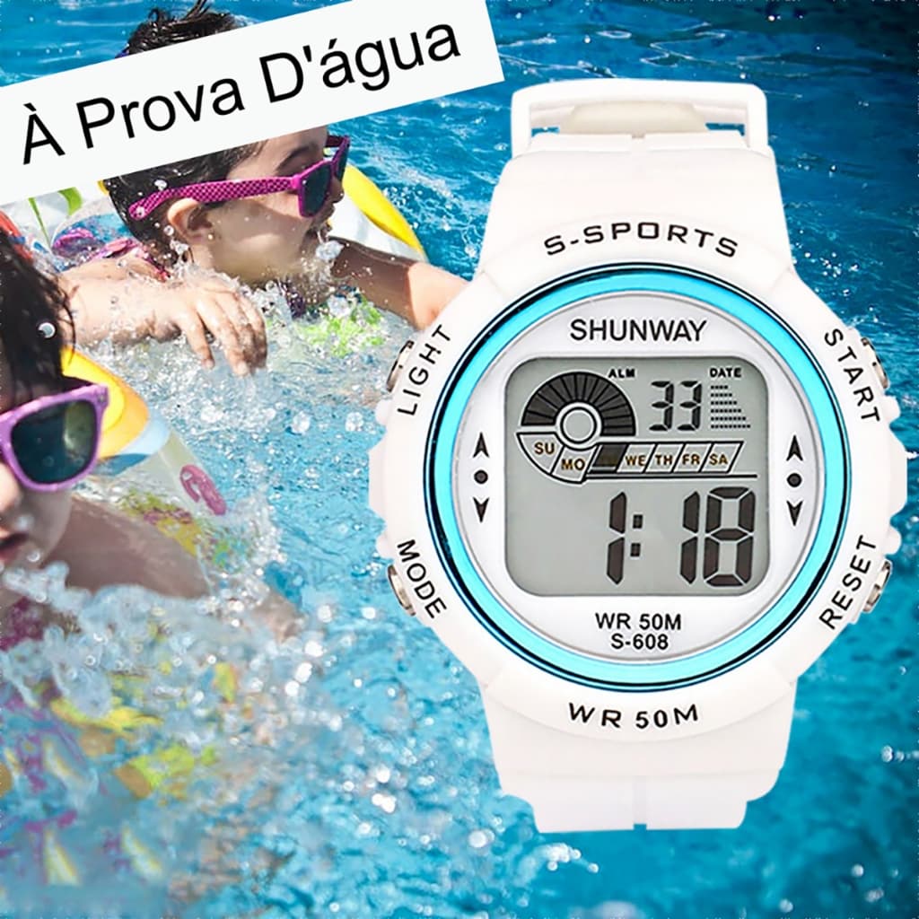 Relogio Feminino Lindos Original A Prova D Água Digital Led Esportivo Cronômetro Original