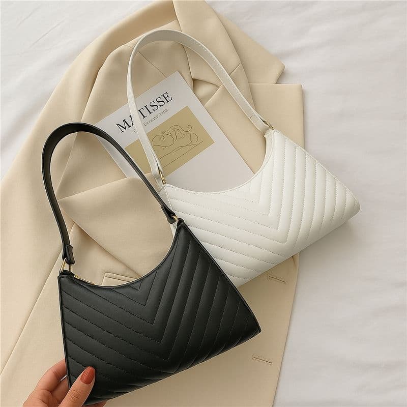 kit 2 Bolsa Feminina Baguete Pequena De Ombro Bordado Tiracolo Moda Blogueira Promoção