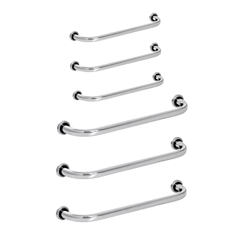 Barra Alça Apoio Banheiro kit 3 de 80cm E 3 de 40cm Idoso Cadeirante Oferta
