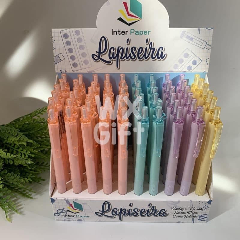 Revenda Lapiseira Tons Básicas com Grip Ponta 0,7mm 60 Unidades - Interponte / WX Gift