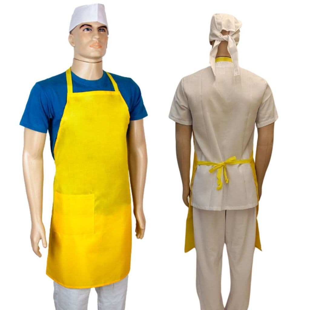 Avental Tergal Multiuso Com e Sem Bolso, Cozinha, Padaria, Açougue, Garçom, Cabeleireiro