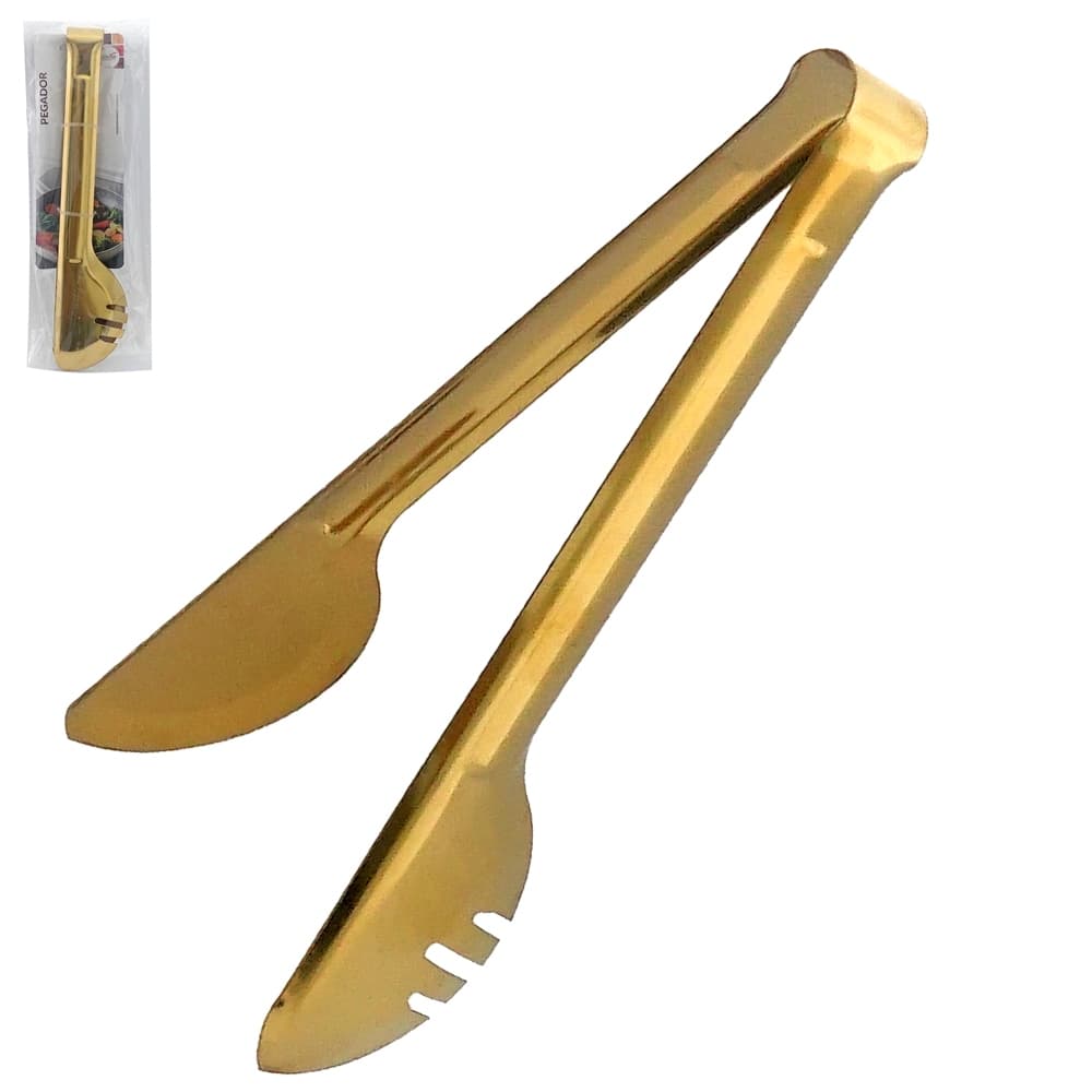 PEGADOR DE MASSAS DE INOX DOURADO 23,6X4,7CM Código 3908208