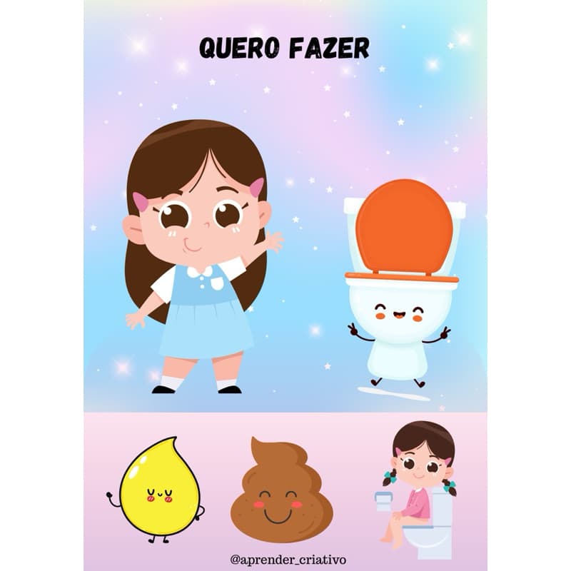 Quero fazer-Desfralde-banheiro-rotina infantil