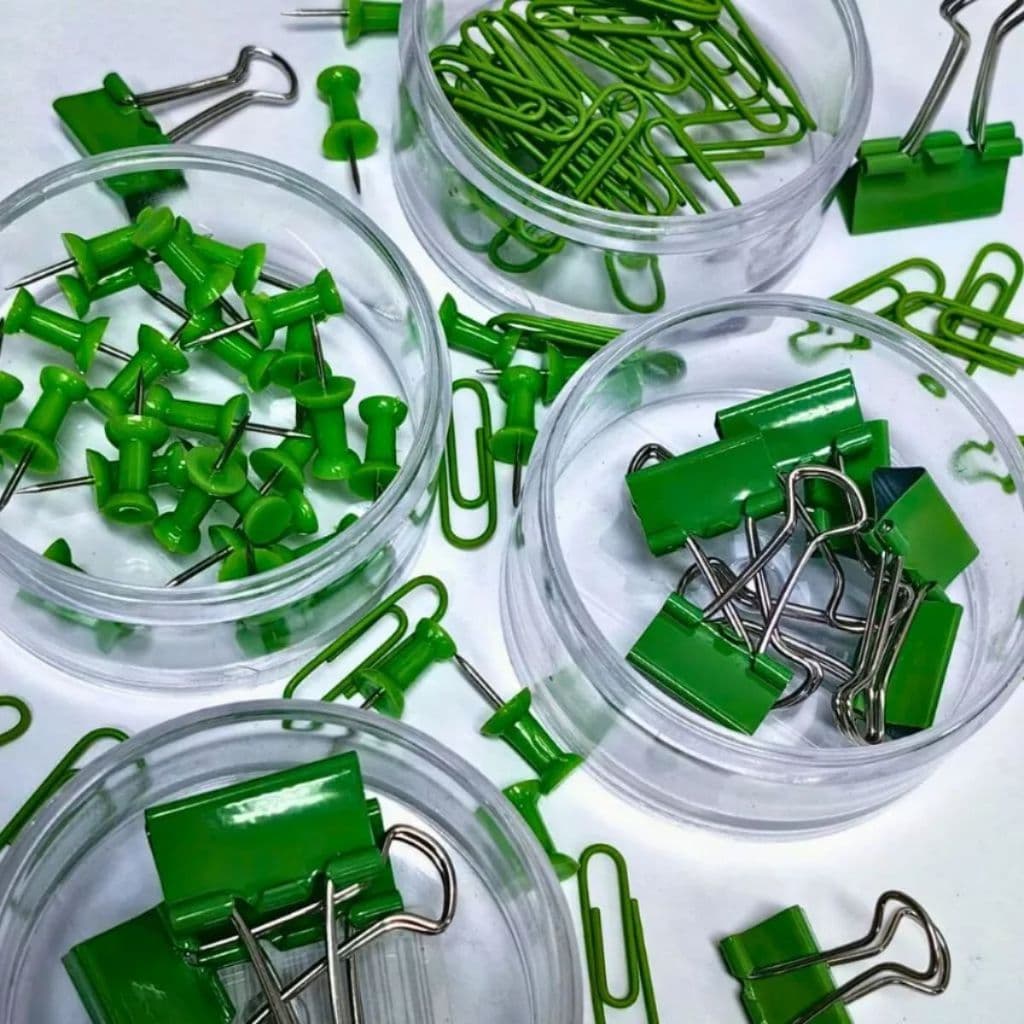 Clips Alfinete Prendedor de Papel Com Kit Organizador Escritório Material Home Office Fácil