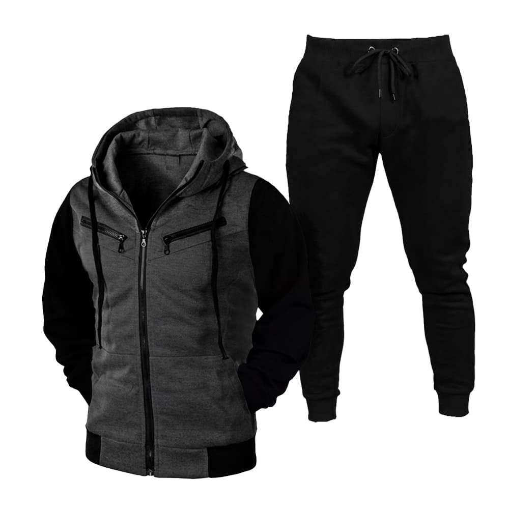 Conjunto Jaqueta Zíper + Calça Moletom