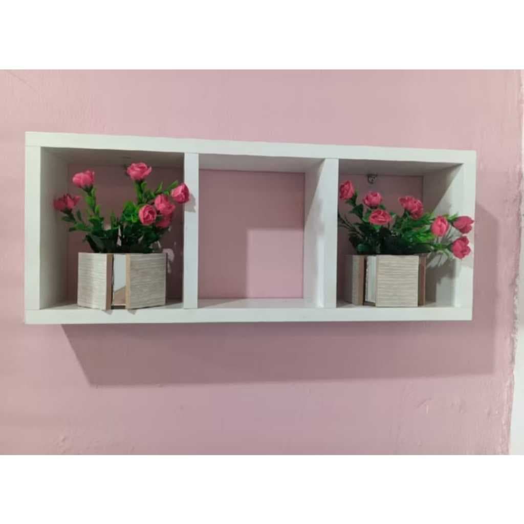 NICHO 50x20x10 RETANGULAR GRANDE 100% MDF SALA QUARTO COZINHA