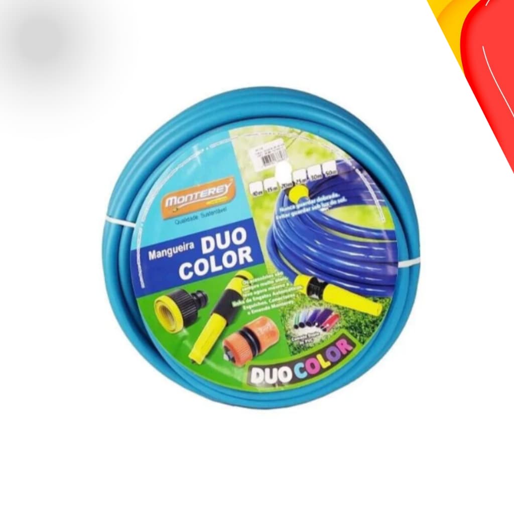 Mangueira de Jardim e Quintal 10m PVC Flexível Duocolor