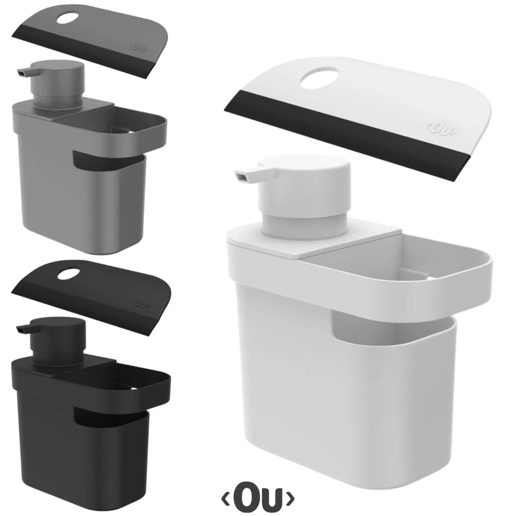 Kit Rodo de Pia Trium e Dispenser Porta Detergente Trium 650ml Ou