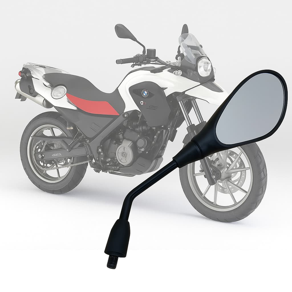 Par Retrovisores AWA GS650 M10 Yamaha Moto Preto Antirreflexo UV Esportivo Rosca Direita Alta Qualidade