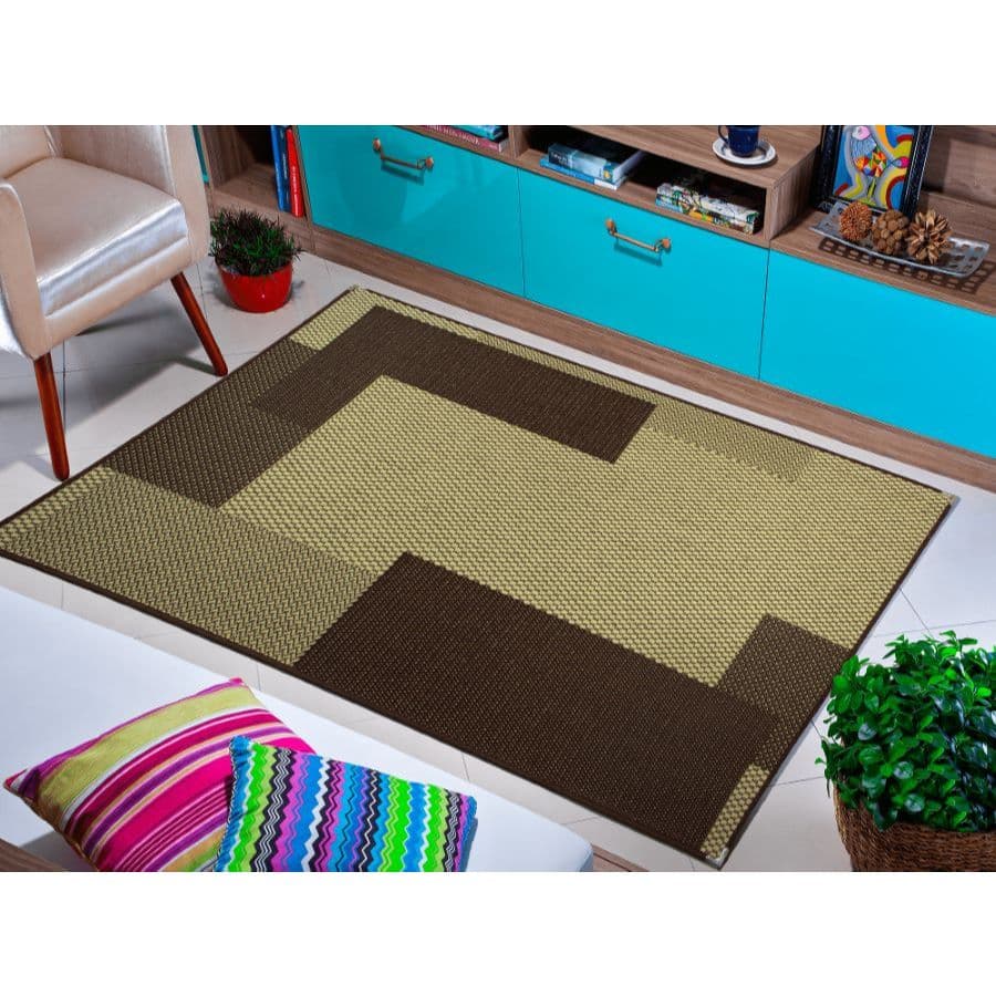 Tapete Sisal 1,00 X 1,50 Hotel Sala Quarto Não Risca Promoção 100% Antiderrapante Sem Pelo