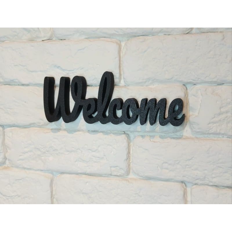 Enfeite Palavra Welcome Decoração Para Casa, Sala e escritório /Estante/home office