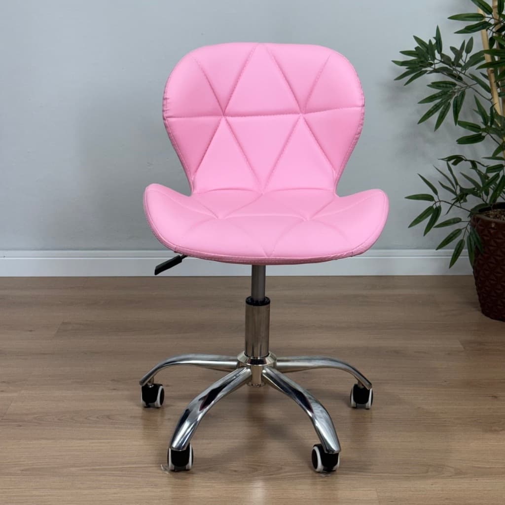 Cadeira Slim Eames Charles Eiffel Giratoria Estofada
