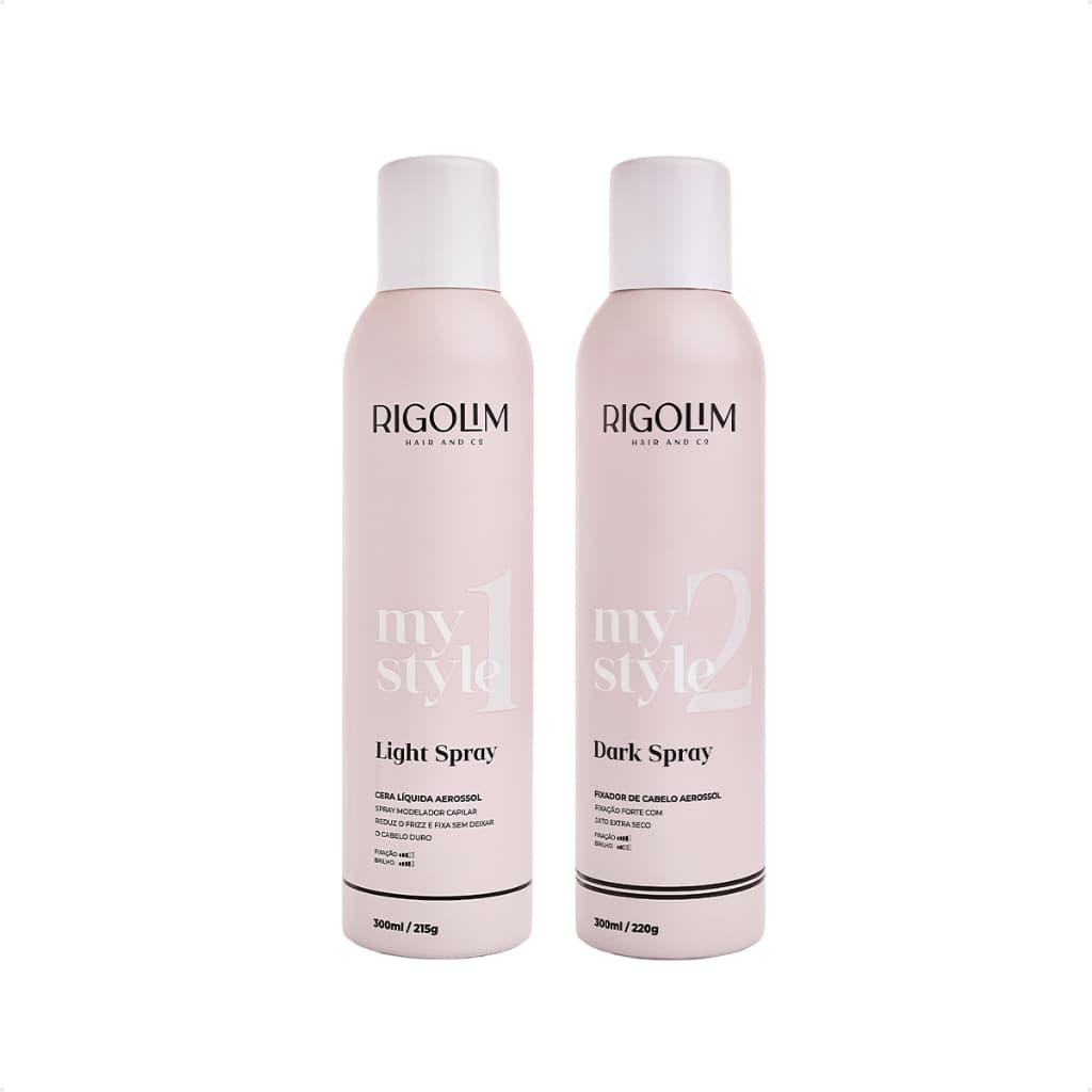 Kit Fixador + Cera Líquida Capilar Dupla Perfeita Rigolim Hair And CO