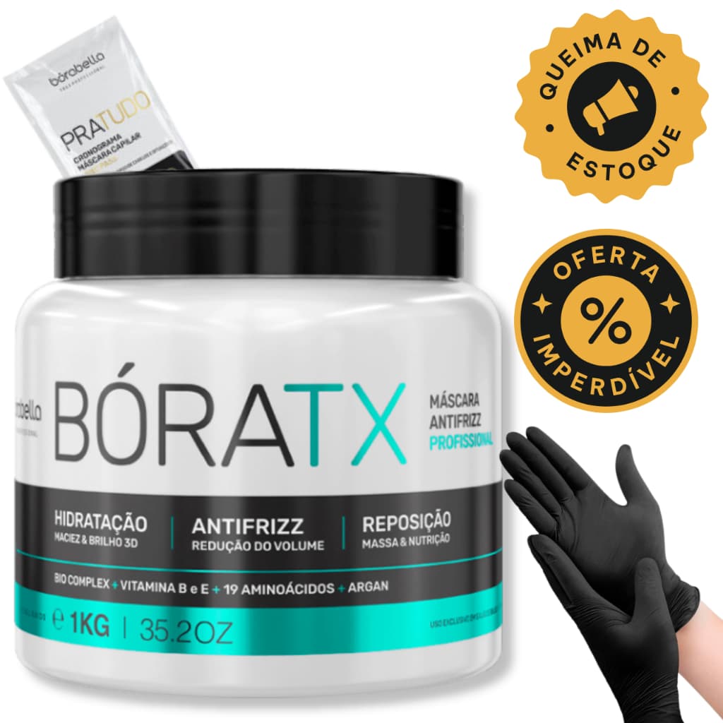 Boratox Btox Alisa Hidrata E Repõe Massa 1kg Borabella promoção