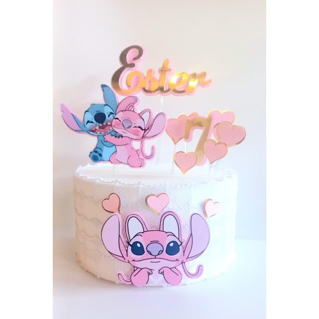 TOPO DE BOLO STITCH DECORAÇÃO BOLO FESTA STITCH