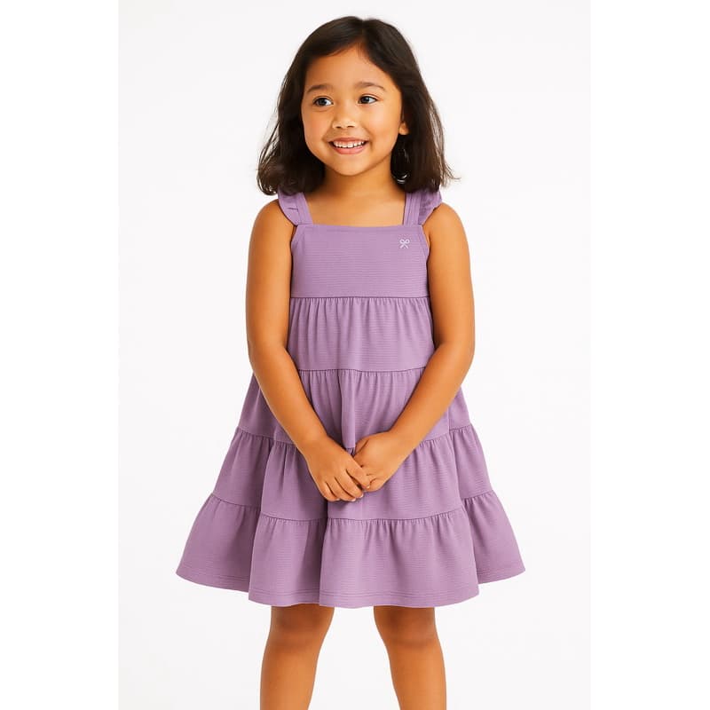 Vestido Infantil em Malha Algodão – Conforto e Estilo | Tamanhos 3 a 12