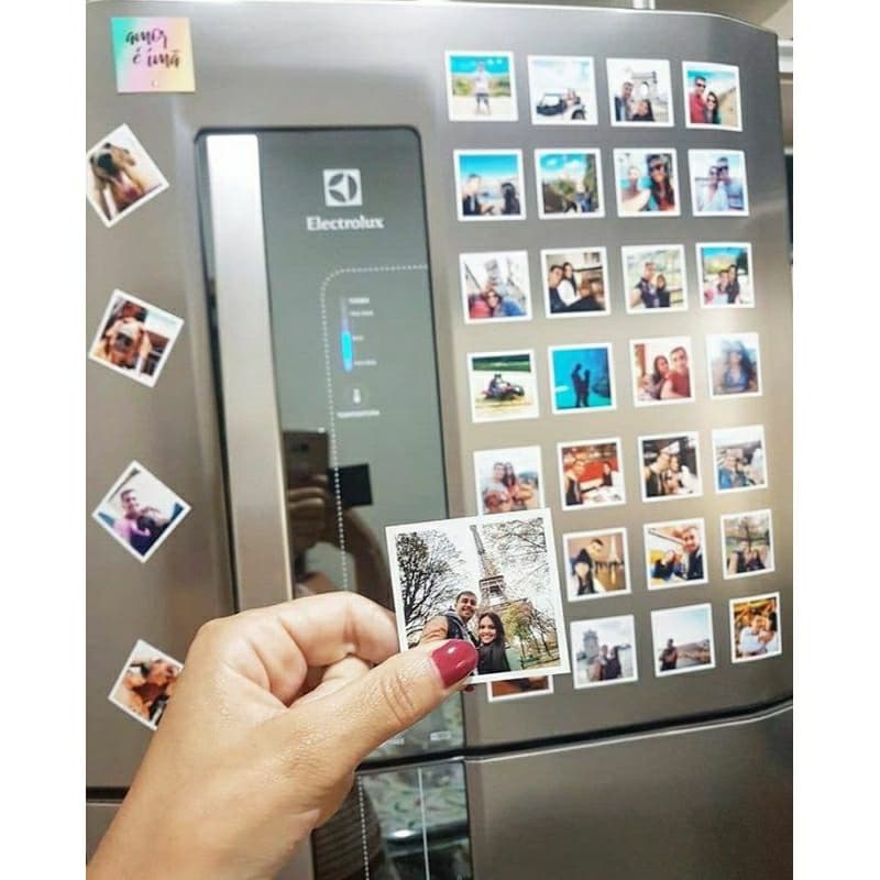 Kit 45/30/15 Fotos Personalizadas 5x5  com ou sem Ímã | Reveladas em Papel Fotográfico com Brilho