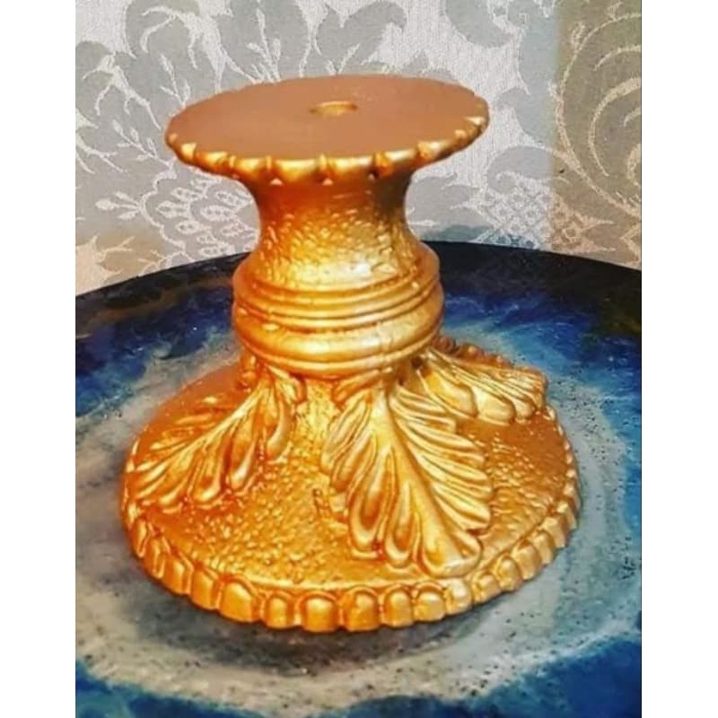 Pé base P de resina para vaso de pedraria e boleiras .