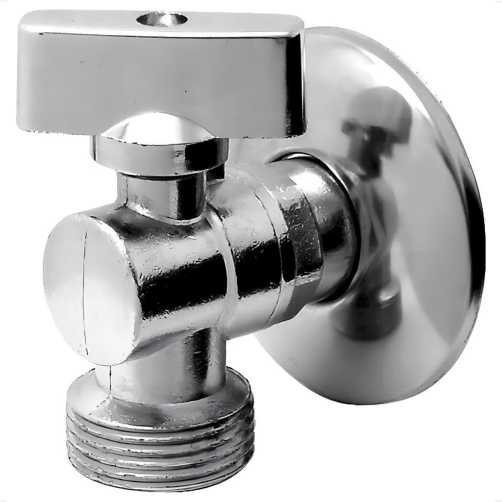 Registro Esfera Torneira Para Maquina De Lavar Inox Prateado