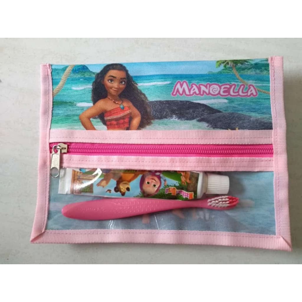1 Porta escova e 1 Saquinho Organizador personalizado