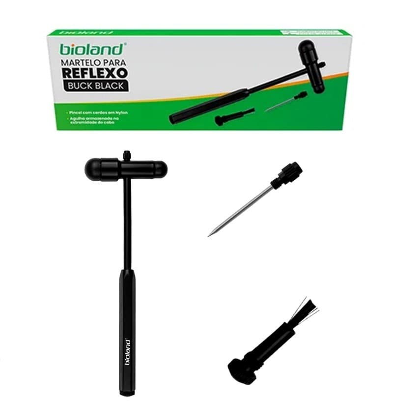 Martelo Para Reflexo Buck Black Total 19cm C/ Ag E Pincel