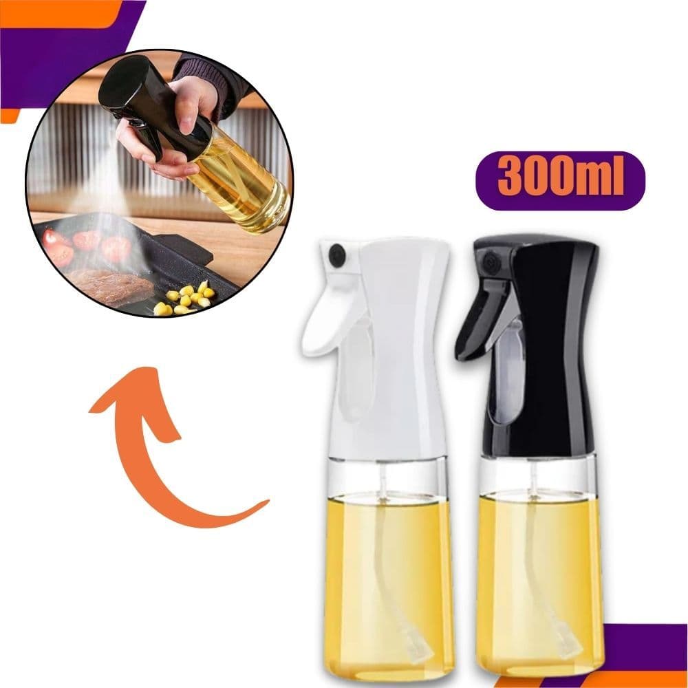 Spray Borrifador 200ML Azeite Vinagre Culinário Pulverizador Vidro Galheteiro de Vidro
