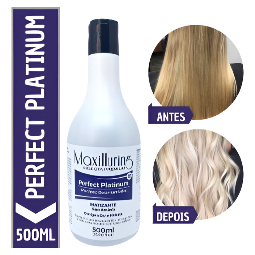 XAMPU DESAMARELADOR ROXO MATIZADOR MAXILLURING 500ML