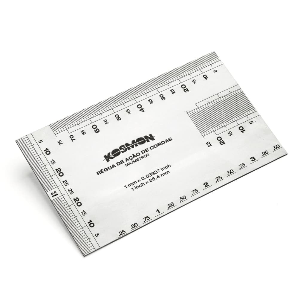 Régua Ação Cordas Ferramentas Luthier Kosmon
