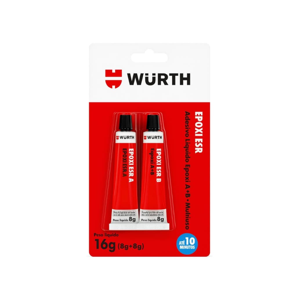 Adesivo Epoxi Cola Metais Aluminio Plastico Wurth Super Cola 16g