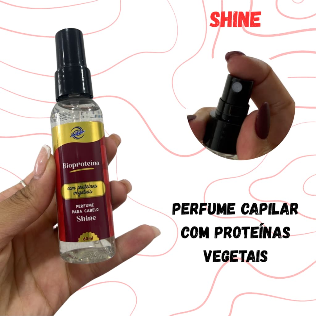 PERFUME CAPILAR PARA FIBRAS SHINE SER MULHER COM PROTEÍNAS VEGETAIS Fragrância Refrescante