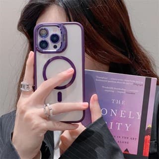 CAPA FASHION CASE MAGNÉTICA LUXO COM LENTE IPHONE