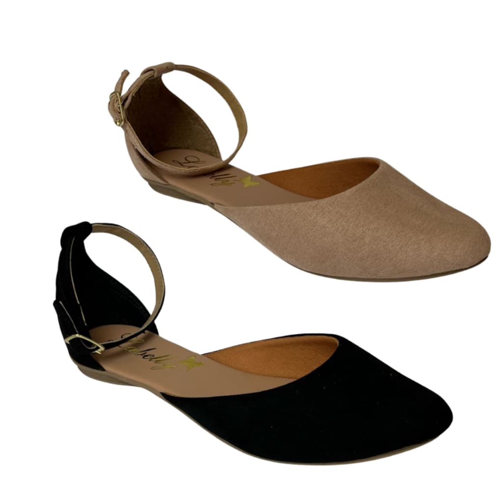 Kit 2 Pares Sapatilha Salomé Feminina Casual Elegante Leve Confotável