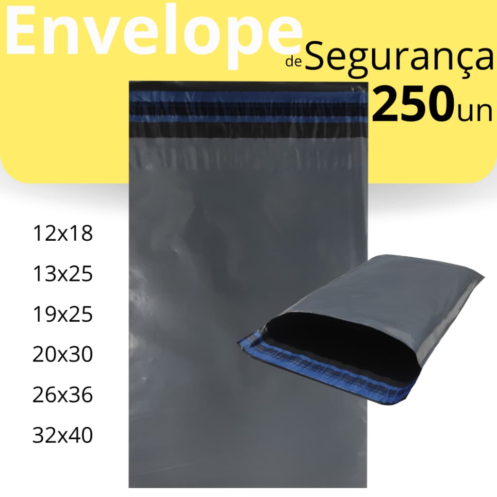 Envelope de segurança Saco de Envio 50 unidades