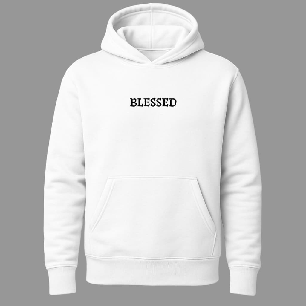 Moletom Blessed Agasalho de Frio Flanelado Canguru Blusa Manga Longa