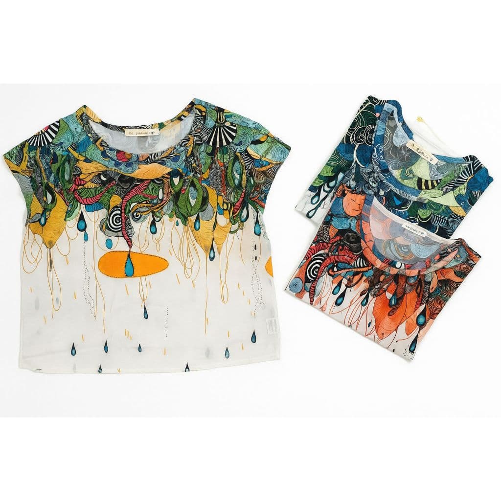 Blusa Pavão Feminina Plus Size Moda Social Elegante Soltinha