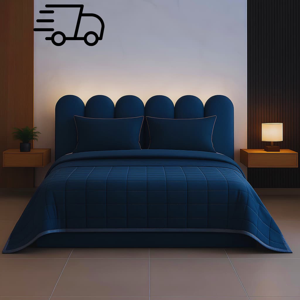 Cabeceira de Cama Casal kit 7 Peças 45x20 NUVEM - Envio Imediato!