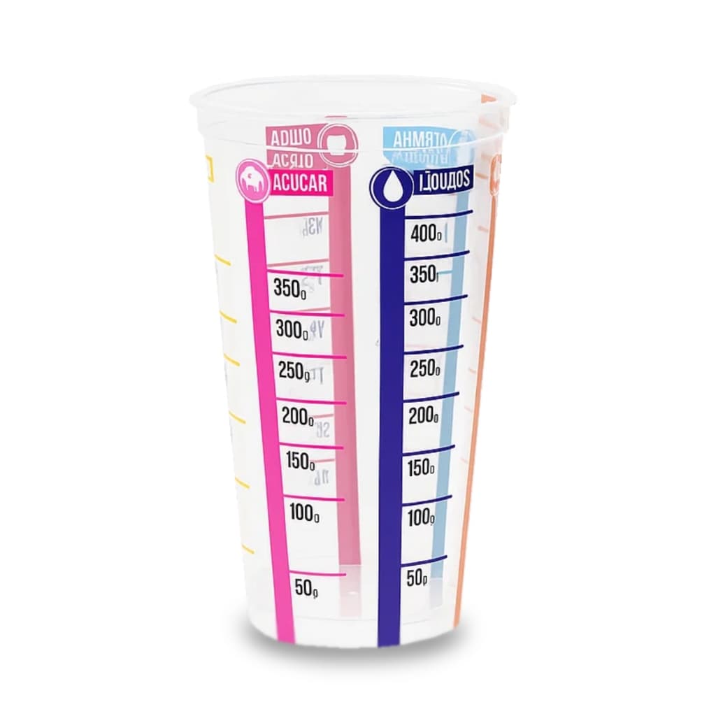 Copo Plástico Medidor 500ml Graduado Para Receitas Plasútil