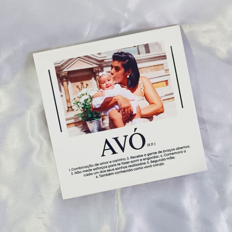 Azulejo com foto, Azulejo avó, presente avó, dia dos avós, vovó