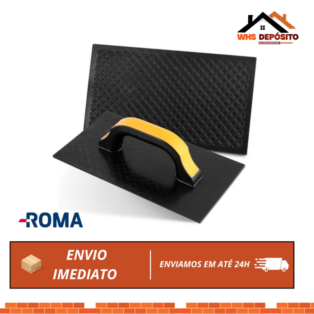 Desempenadeira Plástica Roma Estriada Grande 17x30cm