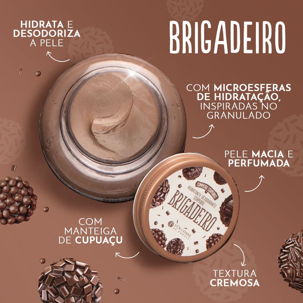 Hidratante Desodorante Corporal Brigadeiro 200ml L'occitane