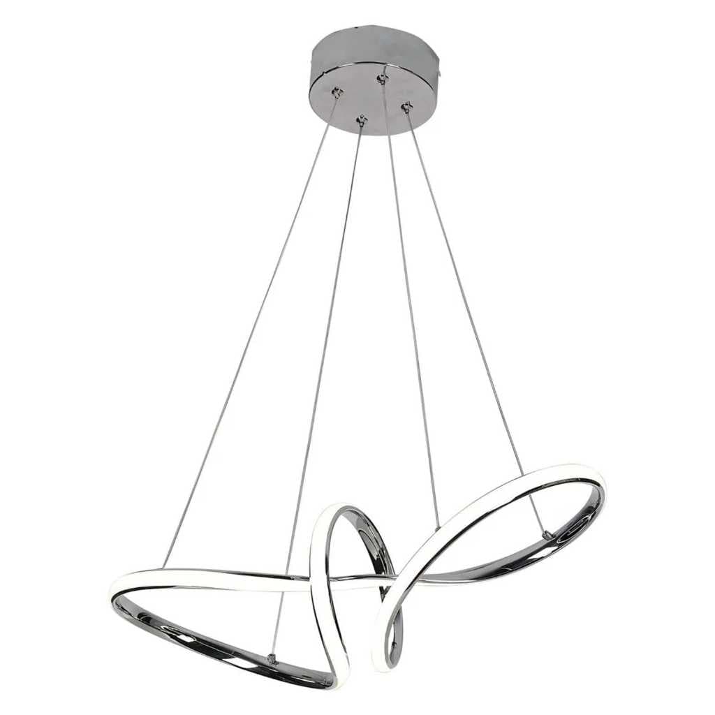 Luminaria Pendente Lustre Para Sala Teto Led Design Moderno Cor Prateado ou Rose gold