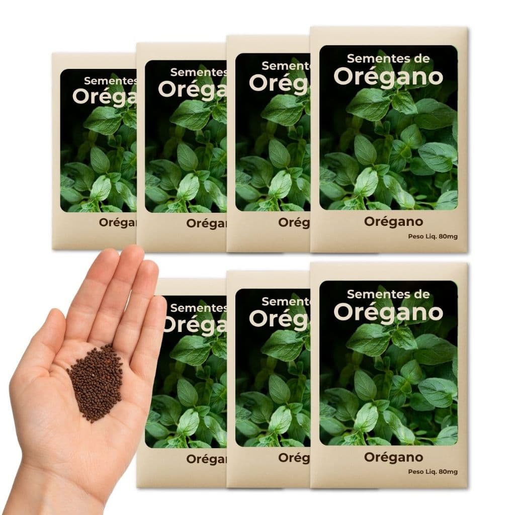 Orégano Sementes De Qualidade Para Horta, Vasos E Jardim – Plantio Fácil E Saudável - Kit 7 Pct