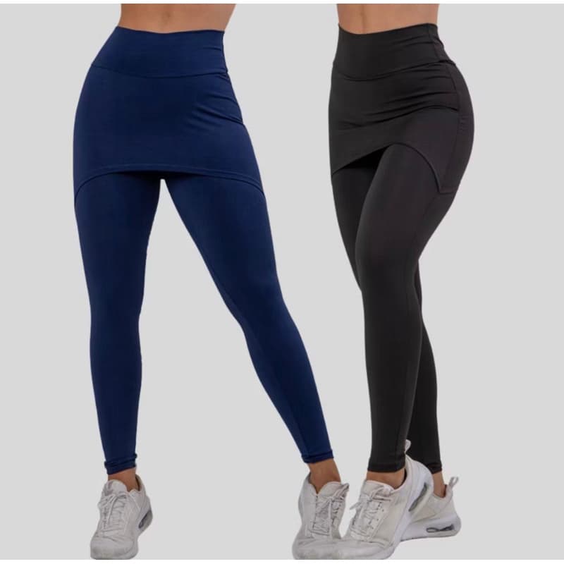 Calça Legging Saia justa  Feminina Cintura Alta Academia Fitness Suplex Tapa Bumbum